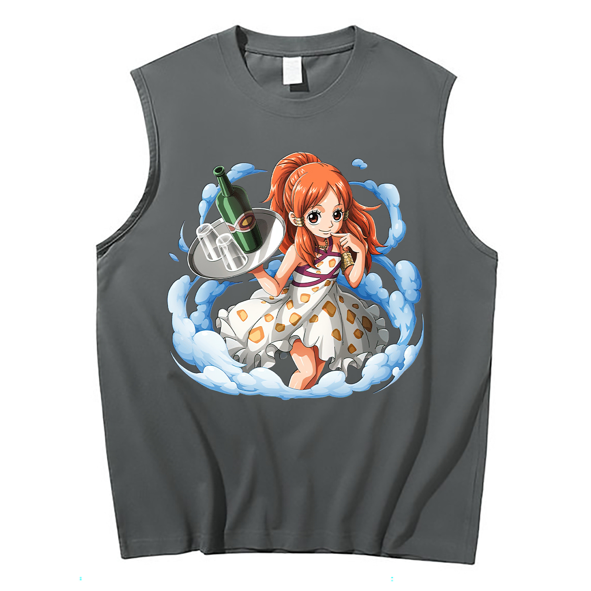 ワンピース ナミ ONE PIECE Nami コットン100％タンクトップ（フロントプリント）
